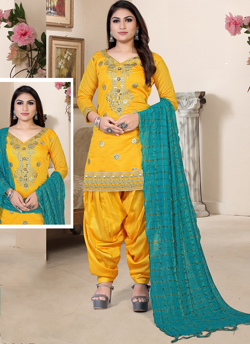 Patiyala hotsell dress yellow